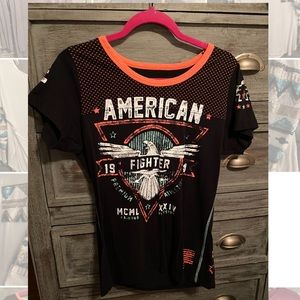 WOMENS AMERICAN FIGHTER SHIRT SIZE XL